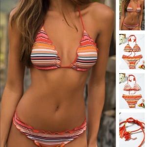 Orange string bikini size M